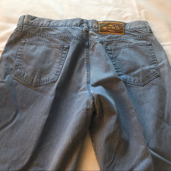 ETRO Mens Light Blue Stone Washed Denim pants - Picture 2 of 6